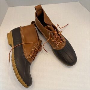 L.L. Bean Men's Brown and Black Waterproof Boots